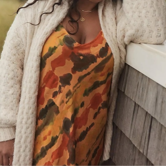 Anthropologie Orange and Black Maxi Dress - Picture 6 of 14